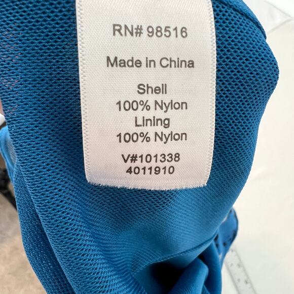 Coldwater Creek Floral Sleeveless Mesh Shadow Print Midi Dress Size 8 - Picture 6 of 7